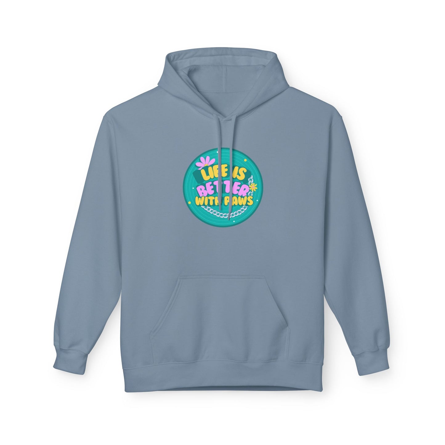 "Life Is Better With Paws" – Cozy Pet Lover Hoodie