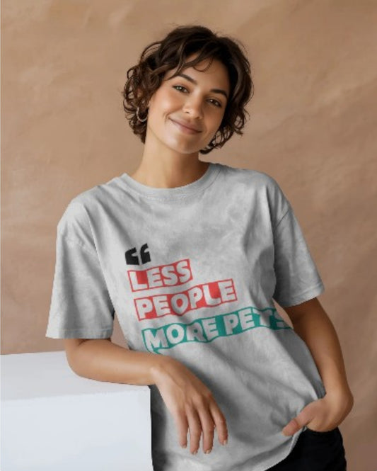 "Less People, More Pets" – Funny Pet Lover T-Shirt