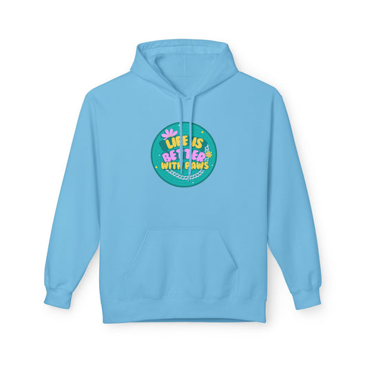 "Life Is Better With Paws" – Cozy Pet Lover Hoodie